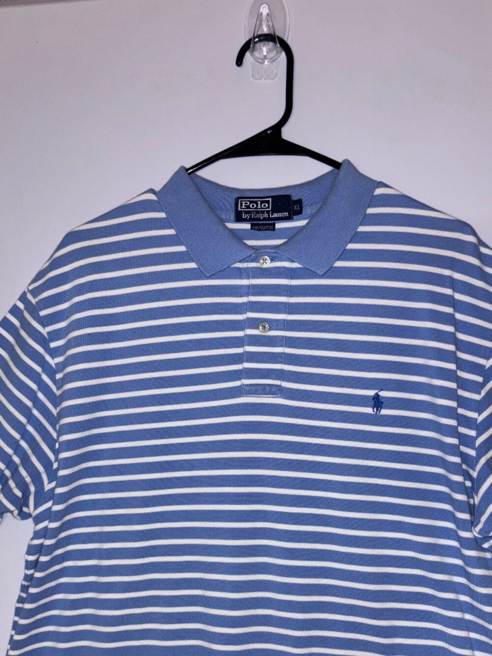 Polo Ralph Lauren Striped Polo Shirt Blue White